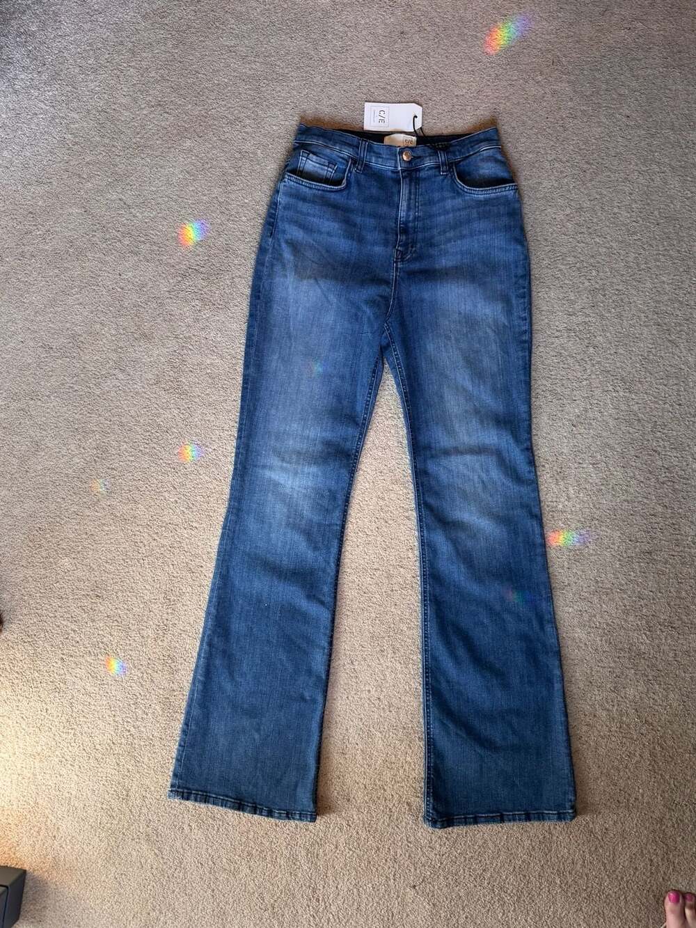 Boho Y2K Flare Jeans • Retro • Indie Sleaze • Festival Core • Vintage-Inspired